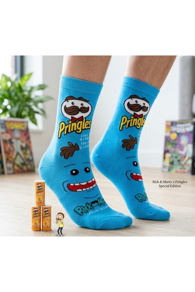 Chips Patterned Colorful Scented Unisex Socks