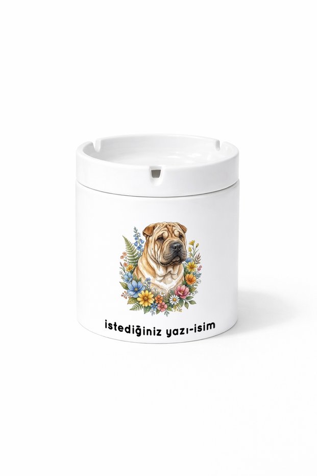 Animal Shar Pei Wrinkled Dog Chinese Dog Double Sided Printed Porcelain Magic Mug Cup