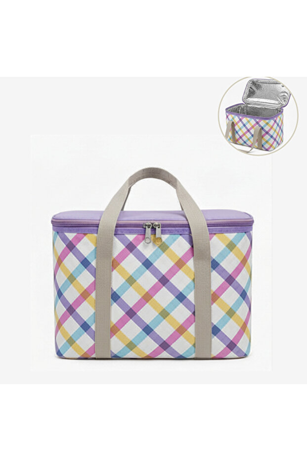 20 Lt Thermal Bag - Patterned Ice Cooler Bag That Keeps Things Cool for Beach and Picnics