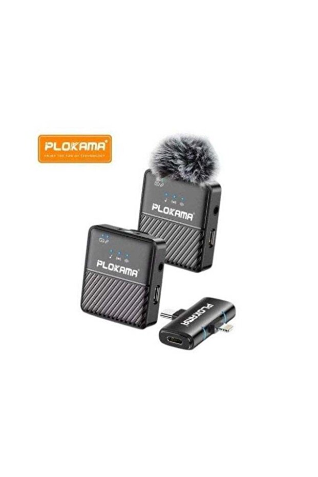 VM-60 Wireless Lavalier Microphone, 2.4G Lapel Mic for Video Recording & Live Streaming