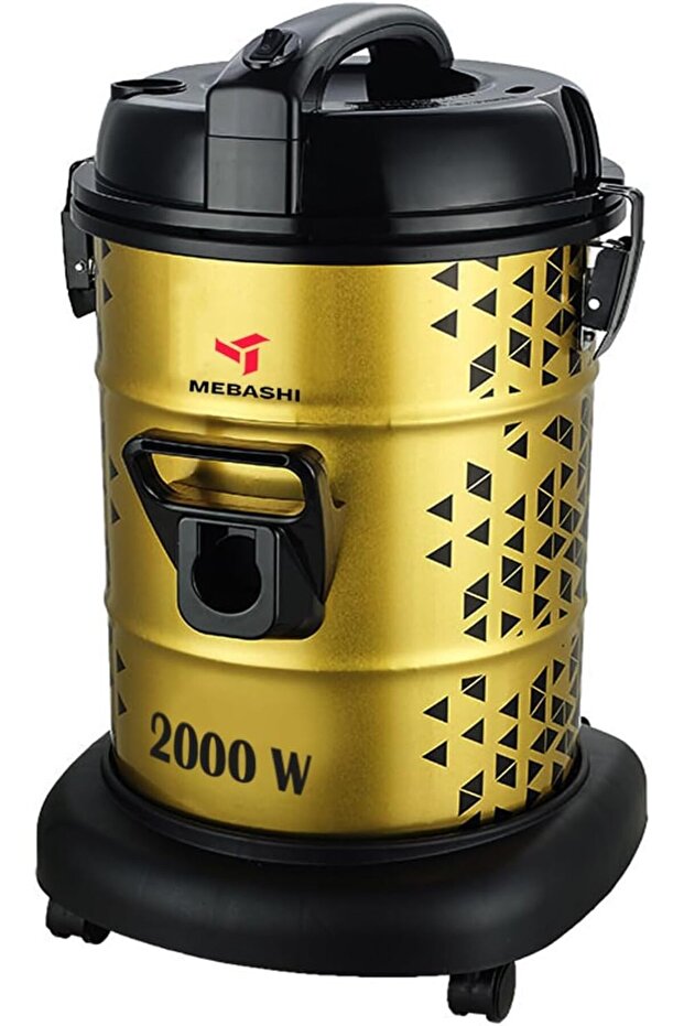 Drum Vacuum Cleaner with 25L Capacity, High Efficiency, Low Noise Level – Yellow (DVC1010)