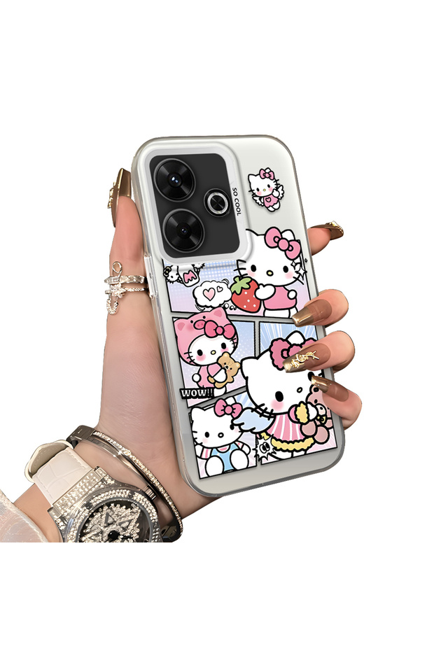 Xiaomi Redmi 13/13X Compatible Stylish Cartoon Printed Shockproof Case