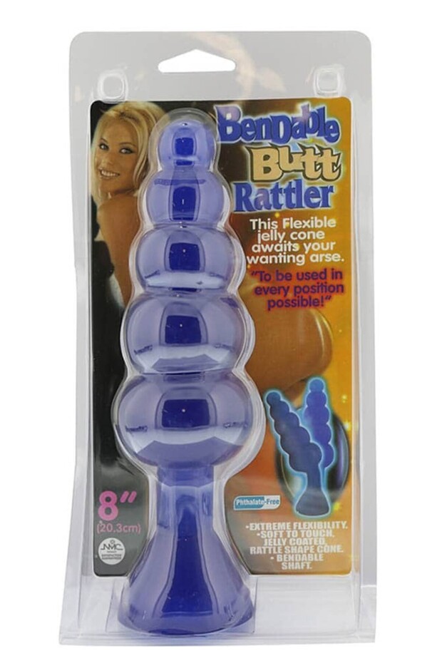Bendable Butt Rattler Albastru – 20,3 cm - 2