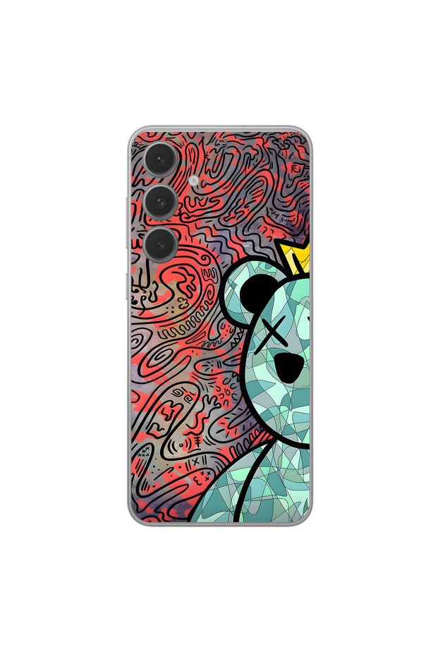 Samsung Galaxy S25 Fe Compatible Graffiti 12 Design Transparent Case