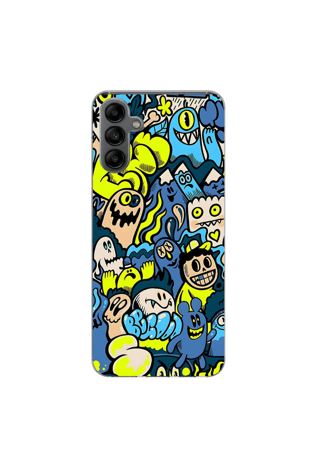 Samsung Galaxy A05S Compatible Graffiti 11 Design Transparent Case