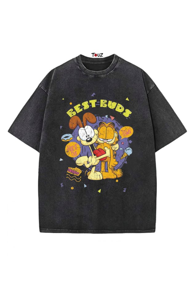 Vintage Garfield Printed Unisex Oversize T-Shirt