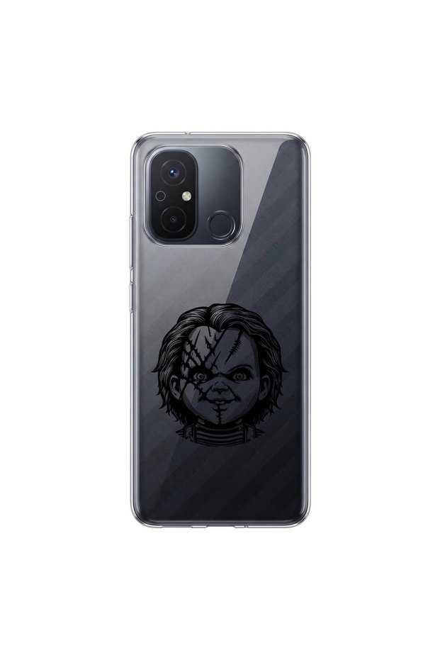 Redmi 12C Compatible Horror 4 Design Transparent Case