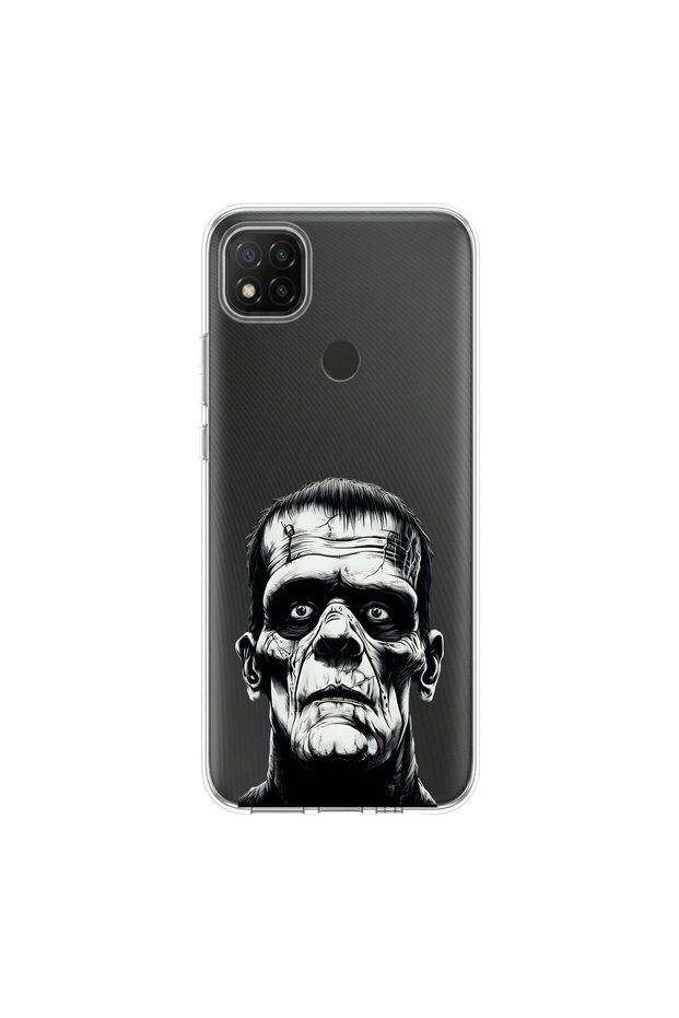 Redmi 9C Compatible Horror 6 Design Transparent Case