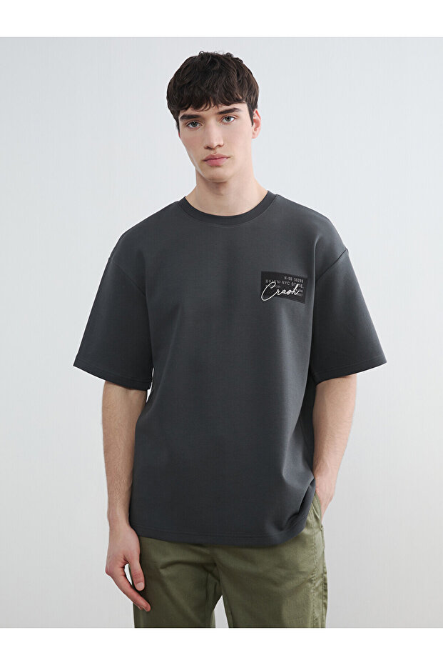 Nevavm with a Difference Loose Fit Nyc Printed Men's T-Shirt