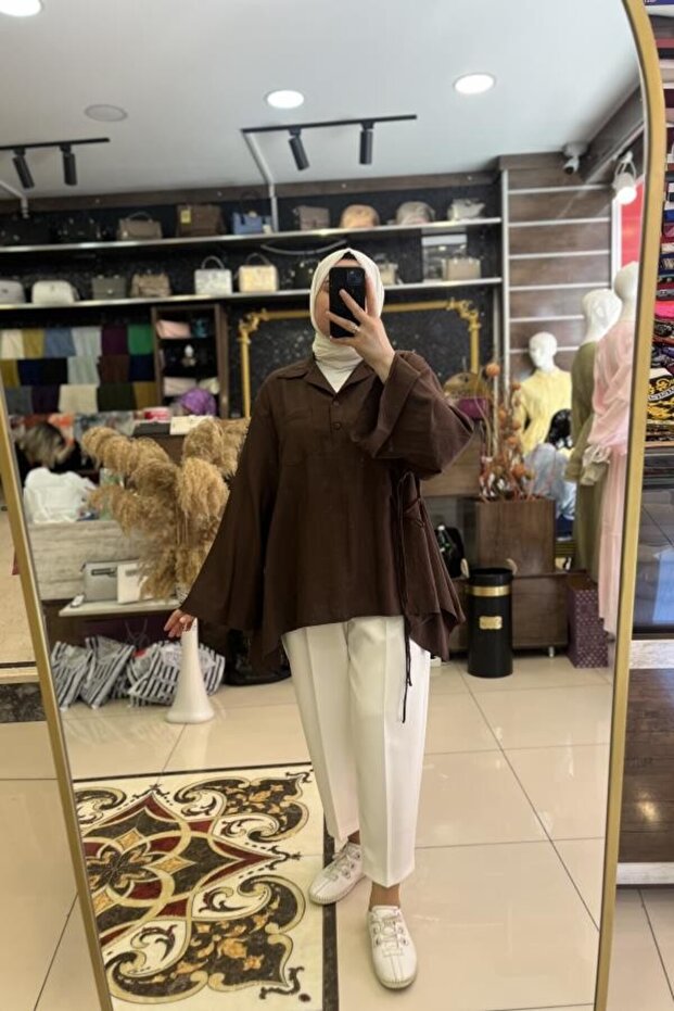 Tunic with Tissue Cut Collar
