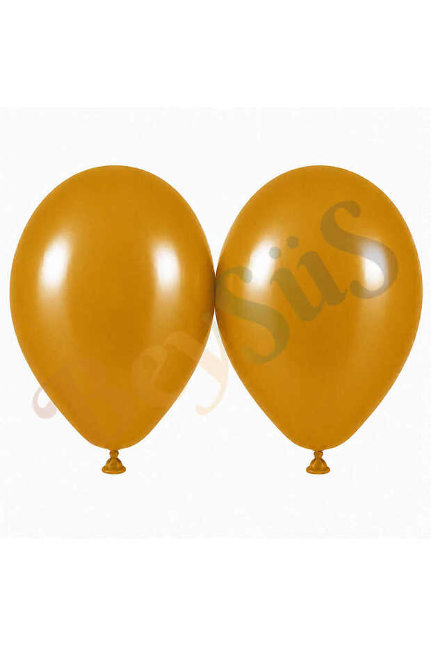 Turmeric Color Latex Retro Balloon (50 cm) - 2 Pieces