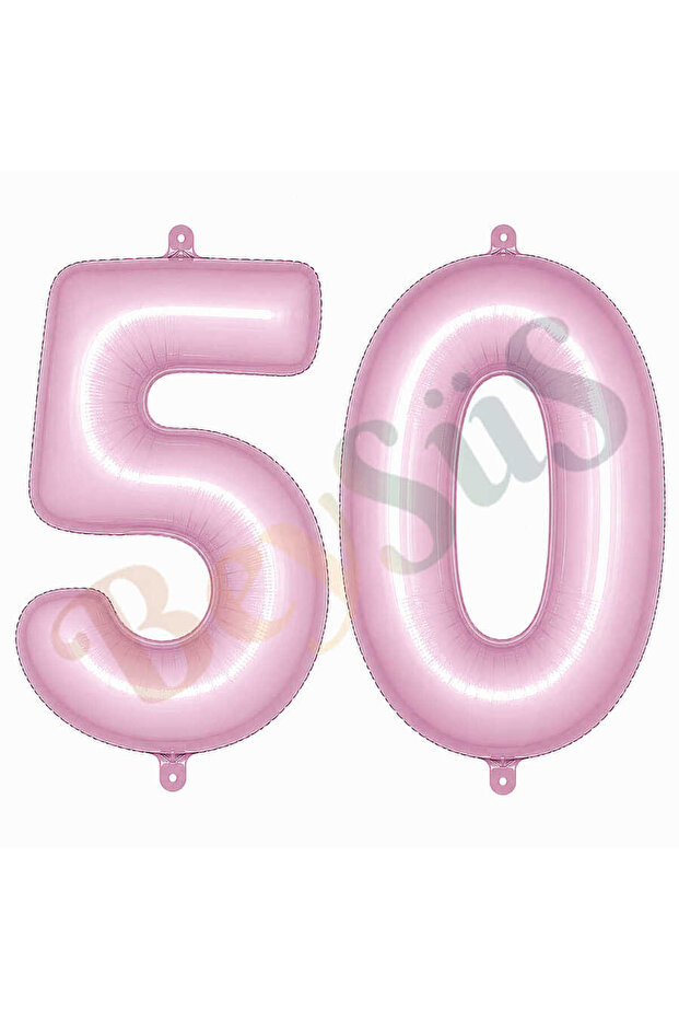 50 Foil Balloons in Pink Color (76 cm)