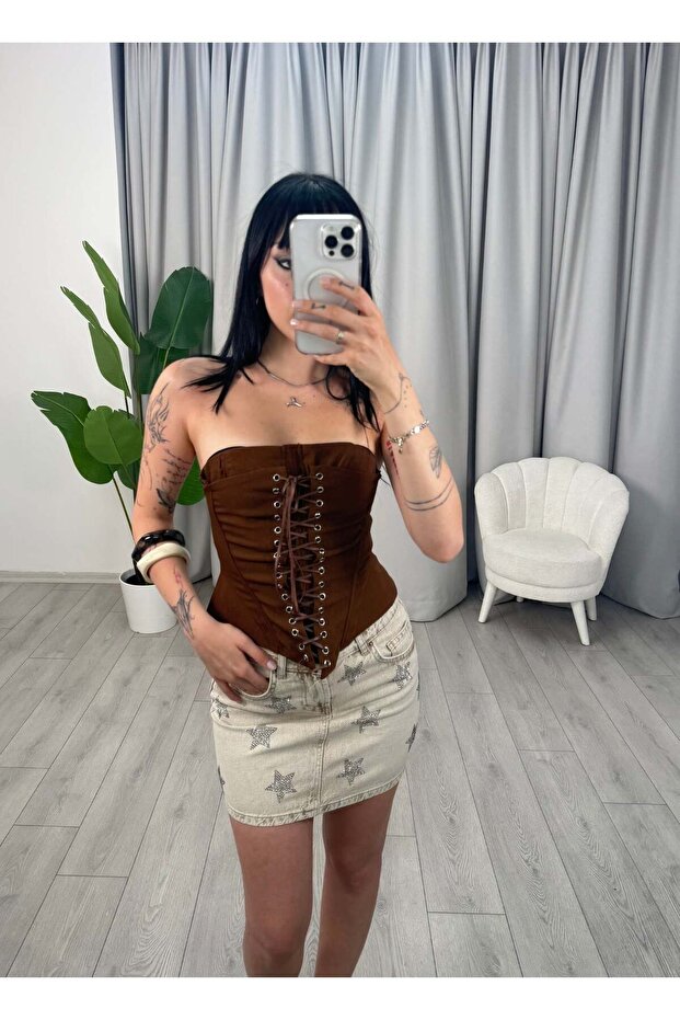 Zarela Corset Brown