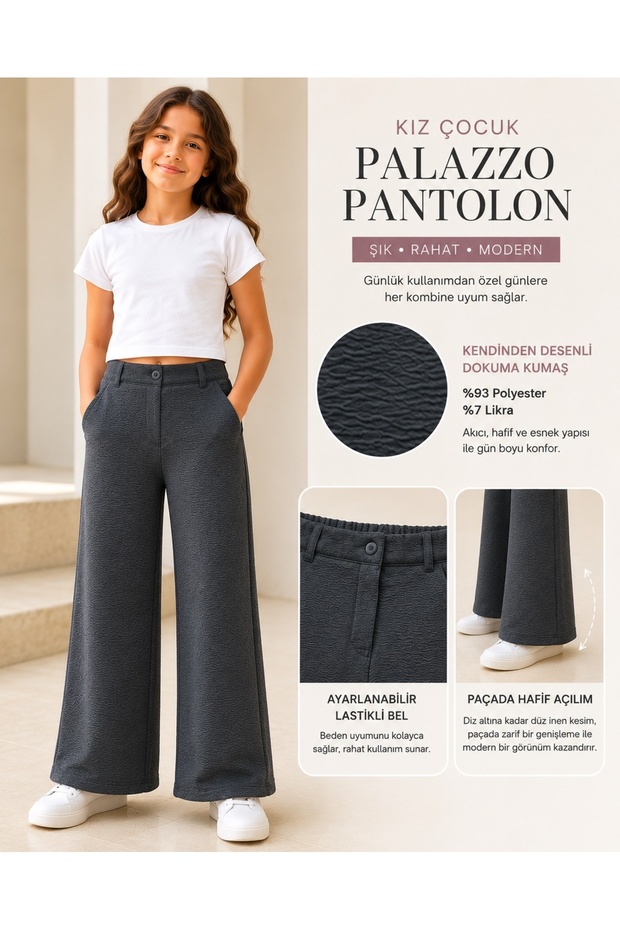 Rio Fabric Girls' Palazzo Trousers