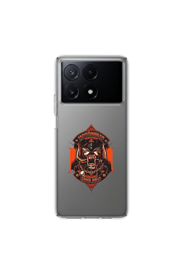 Poco X6 Pro Compatible Metal 9 Design Transparent Case