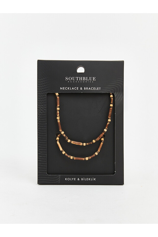 Brown Men's Jewelry Set of 2