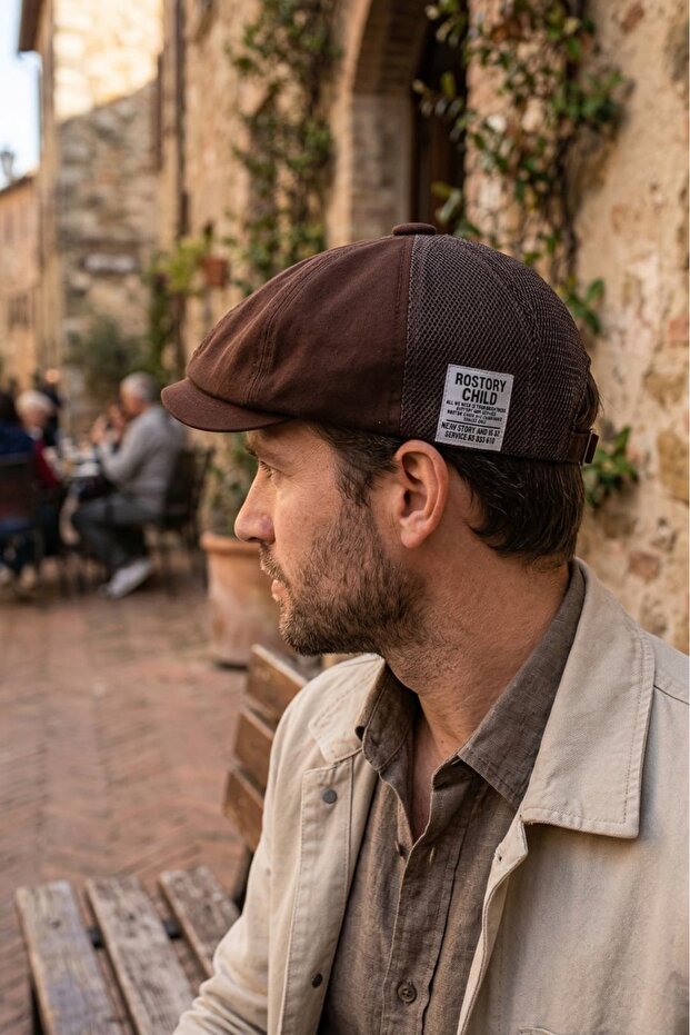 Mesh Newsboy Cap – Retro Style Summer Hat