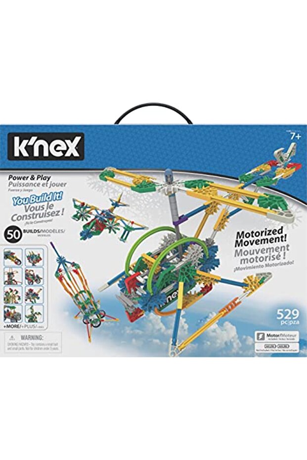 مجموعة بناء كينكس إيمجينس باور آند بلاي المزودة بمحركات، 529 قطعة