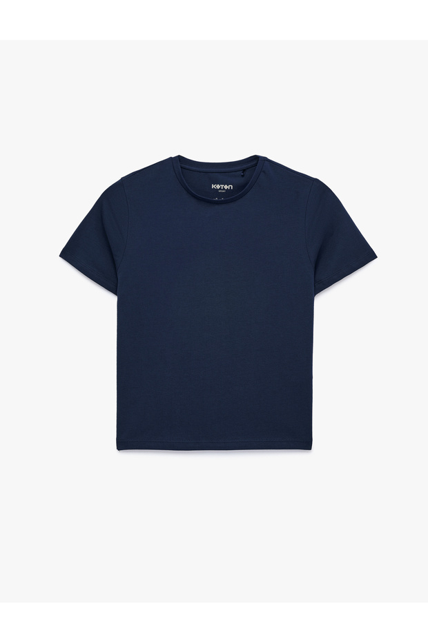 Cotton Slim Fit Short Sleeve Crew Neck Sports T-Shirt