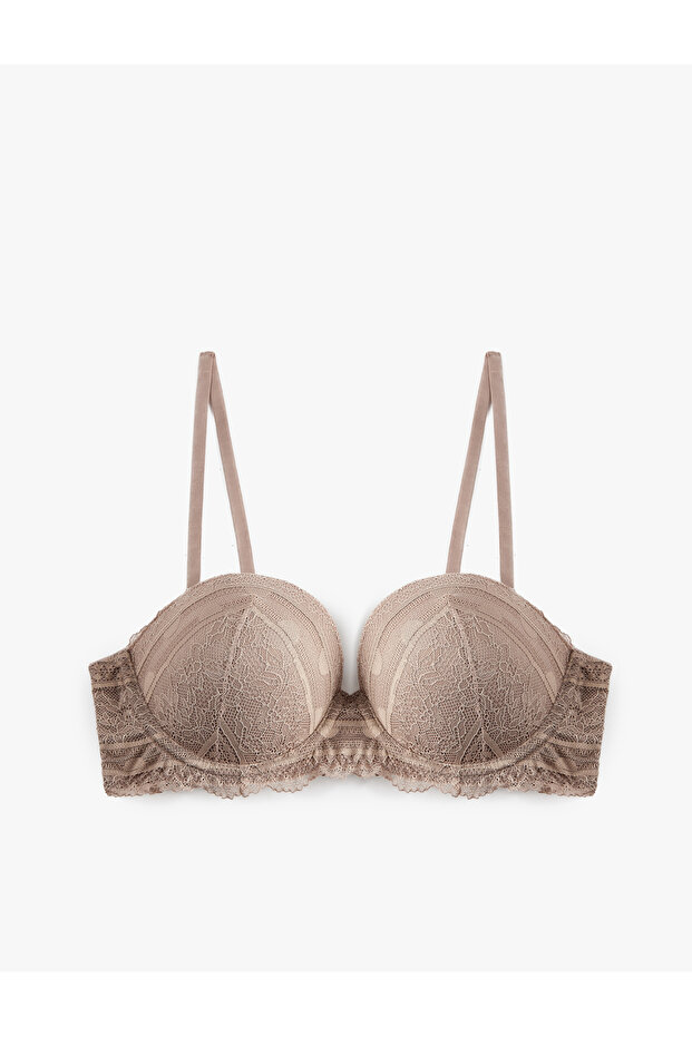 Lace Detailed Supportive Extra Padded Maximizer Bra