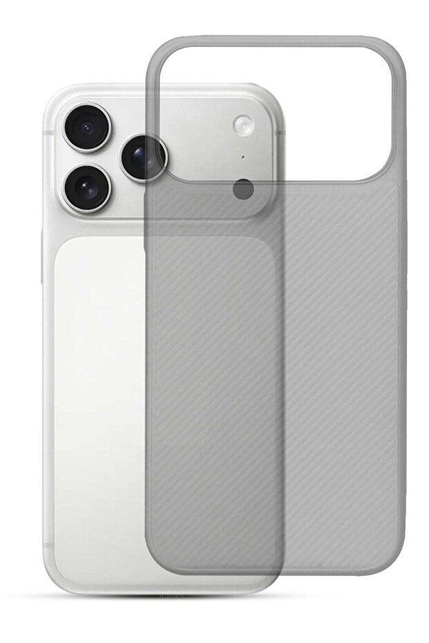 Case Cover for iPhone 17 Pro, Air Skin Line Design Back Cover, Sturdy Durable Ultra-Thin Case, Drop Protection Cover Clear - Black