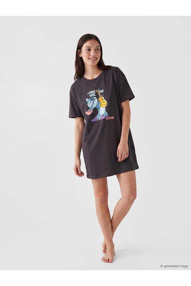 Nevavm Stitch Printed Women's Nightgown with a Difference