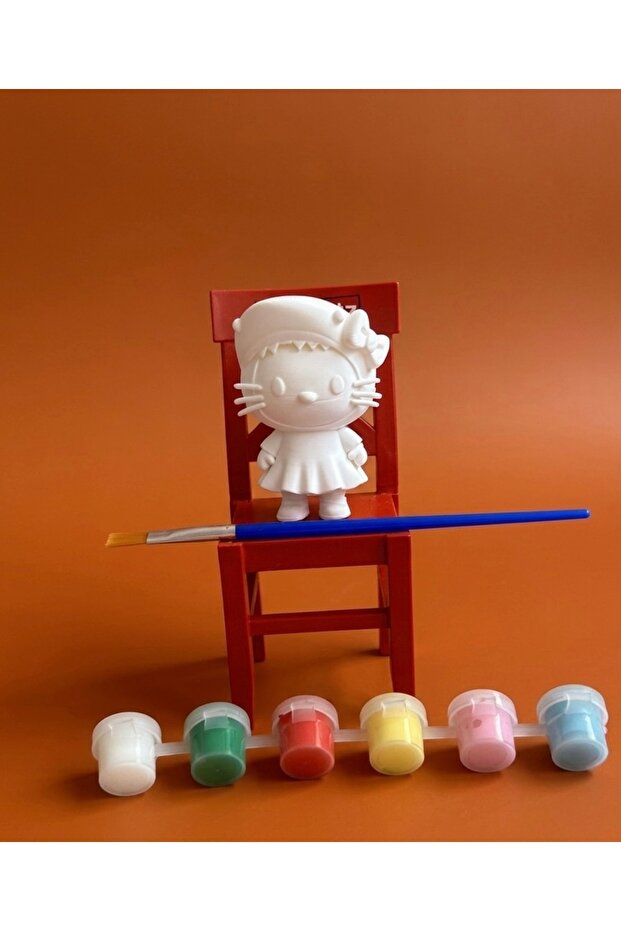 3D Hello kitty figür boyama seti