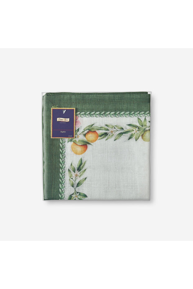 Carpe Diem Green Polyester Napkin 45X45 cm