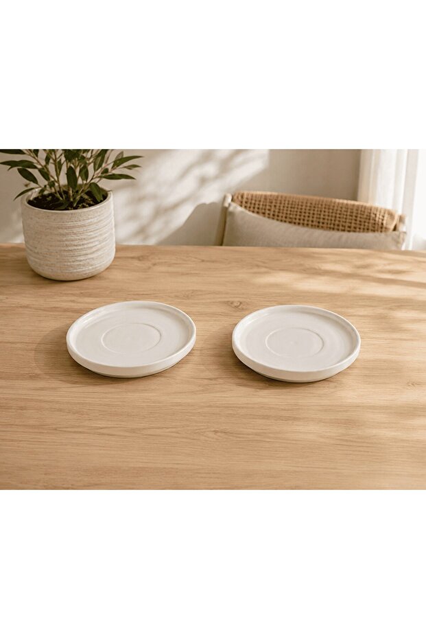 Bone Desire Tea Plate 12cm Cream 2-Pack