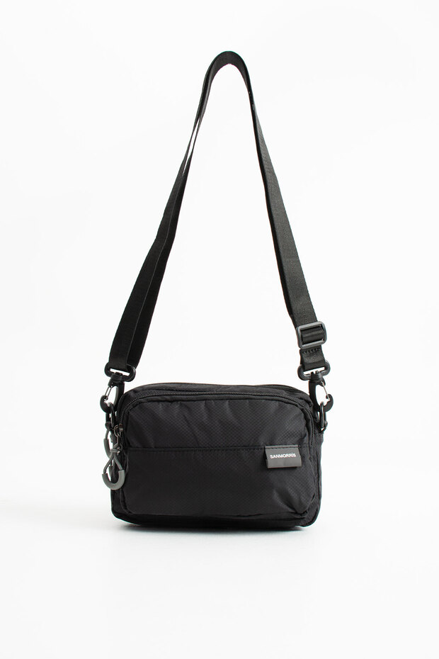 3-Compartment Waterproof Parachute Fabric Small Crossbody Shoulder Bag Si-6035