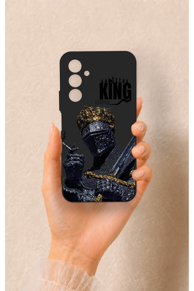 Samsung A54 Compatible King Patterned Silicone Case