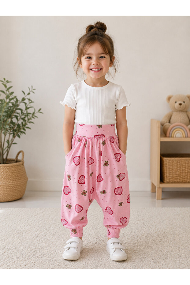 Girl's Printed Colorful Shalwar