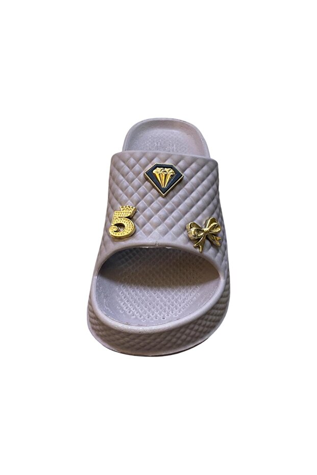 Women's Stoned Flat Sole Eva Slippers