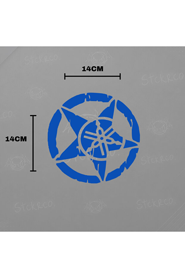 Military Star Yamaha Sticker Compatible with Yamaha Motorcycle Group 1 Piece