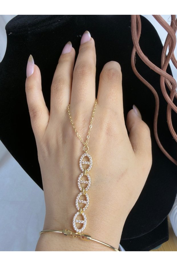 Women's Steel Zircon Stone Shahmeran Bracelet