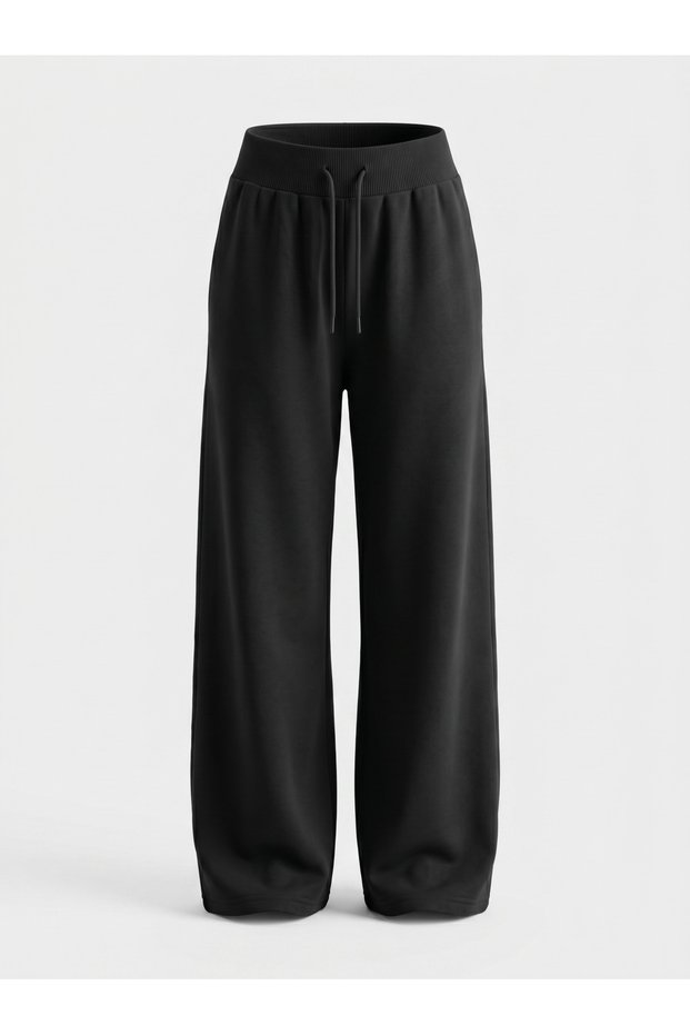 Women's Wide Leg Palazzo Tracksuit with Elastic Waist 22143