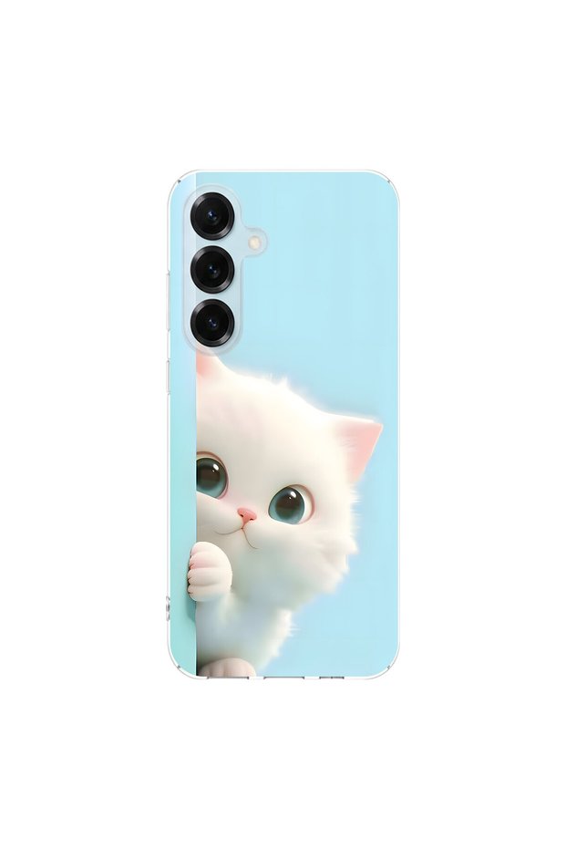 Samsung Galaxy S25 Plus Compatible Plush 2 Design Transparent Case