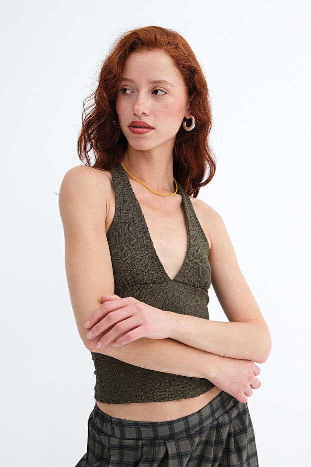 Halter Neck Blouse A19733