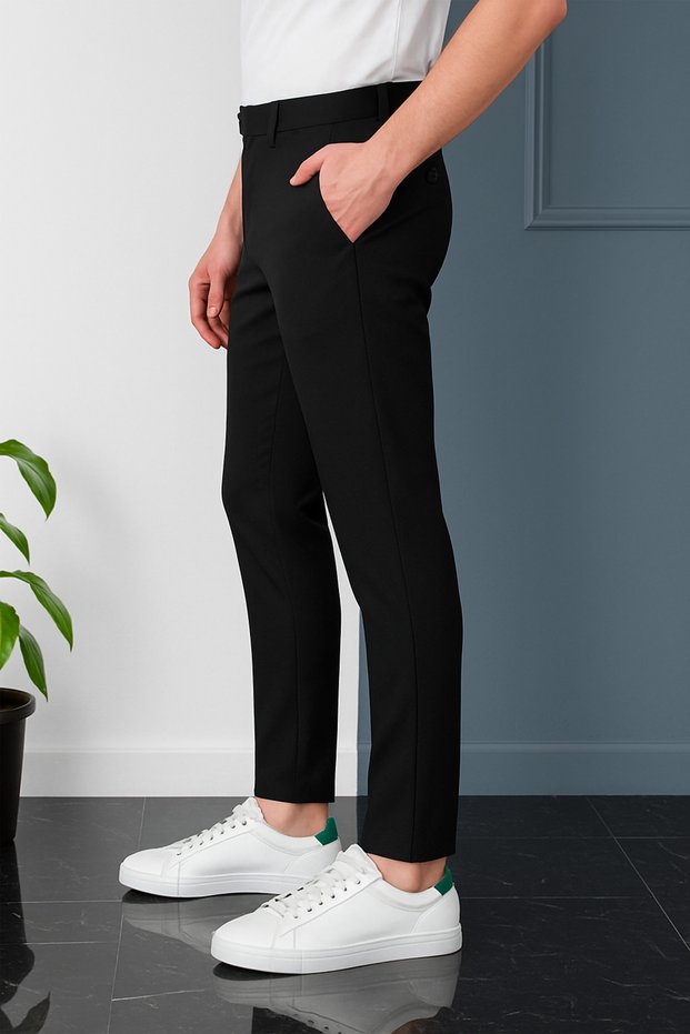 German Cut Slim Fit Dilli Linen Trousers 2027 Dil11