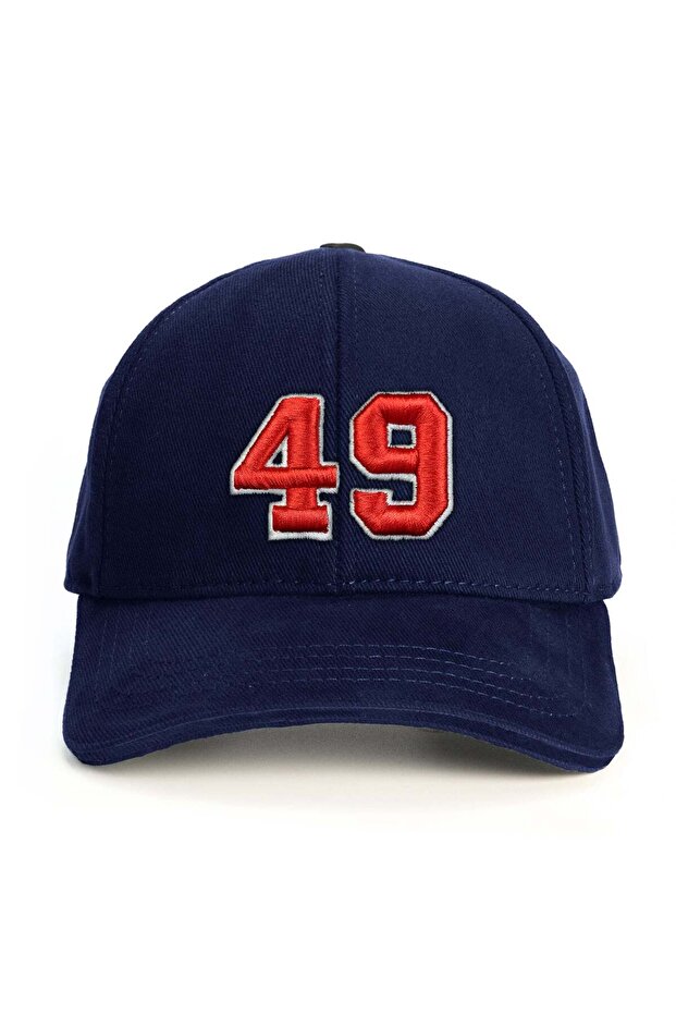 Number 49 (Embossed) Baseball Cap - 1