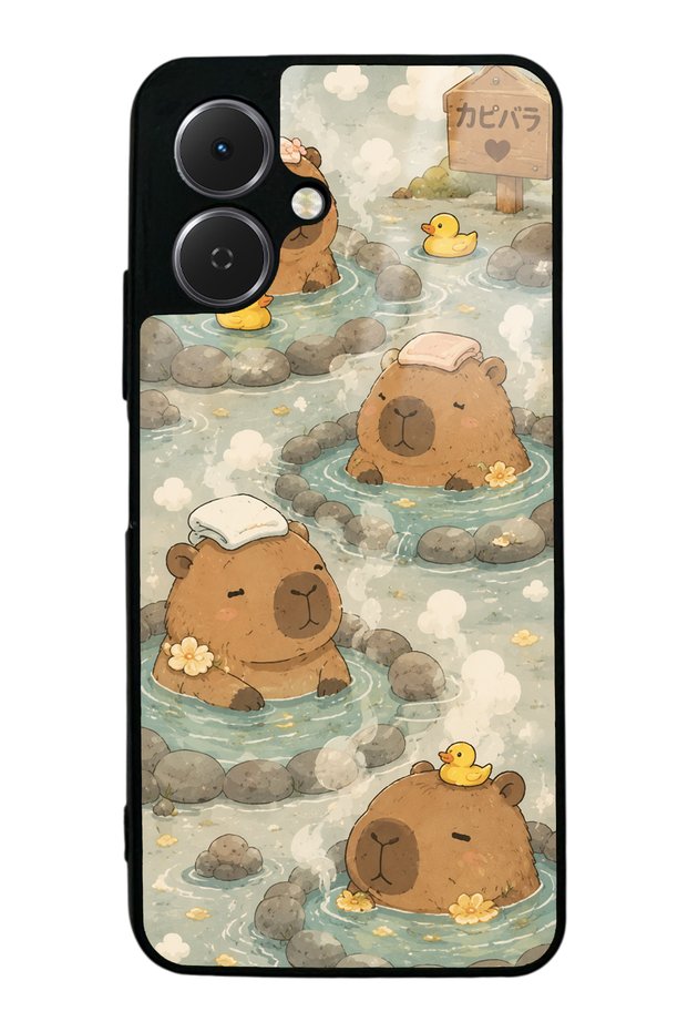 Tecno Spark Go 2 Capybara Onsen Design Glossy Phone Case