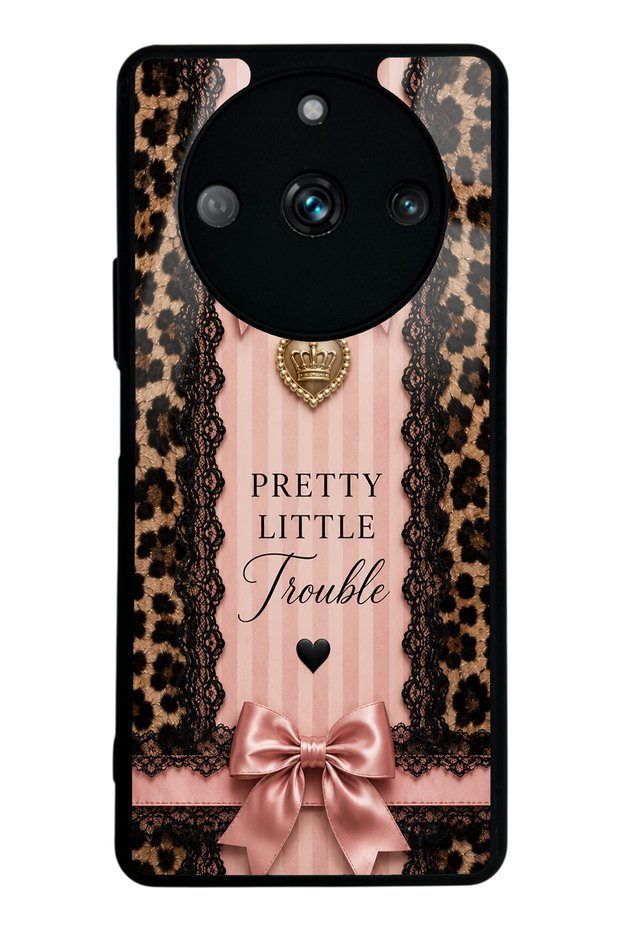 Realme 11 Pro Glossy Phone Case with Pretty Leopard Bow Design
