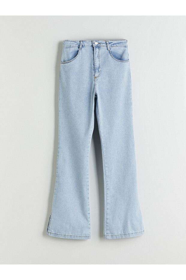 Girl's Jeans Pants with Adjustable Elastic Waist