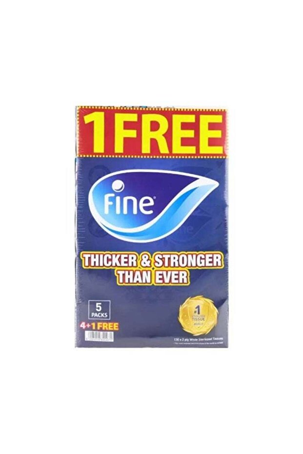 Classic-Euphoria White Sterilized Tissues Thicker and Stronger 130X2Ply Tissue- Pack of 5