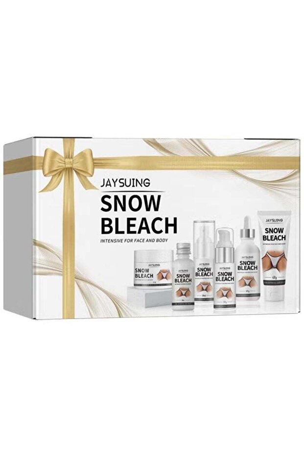 Snow Bleach Skin Whitening Set For Neck, Armpit, Knees, Elbow Face and Body Whitening Cream- 6Pcs