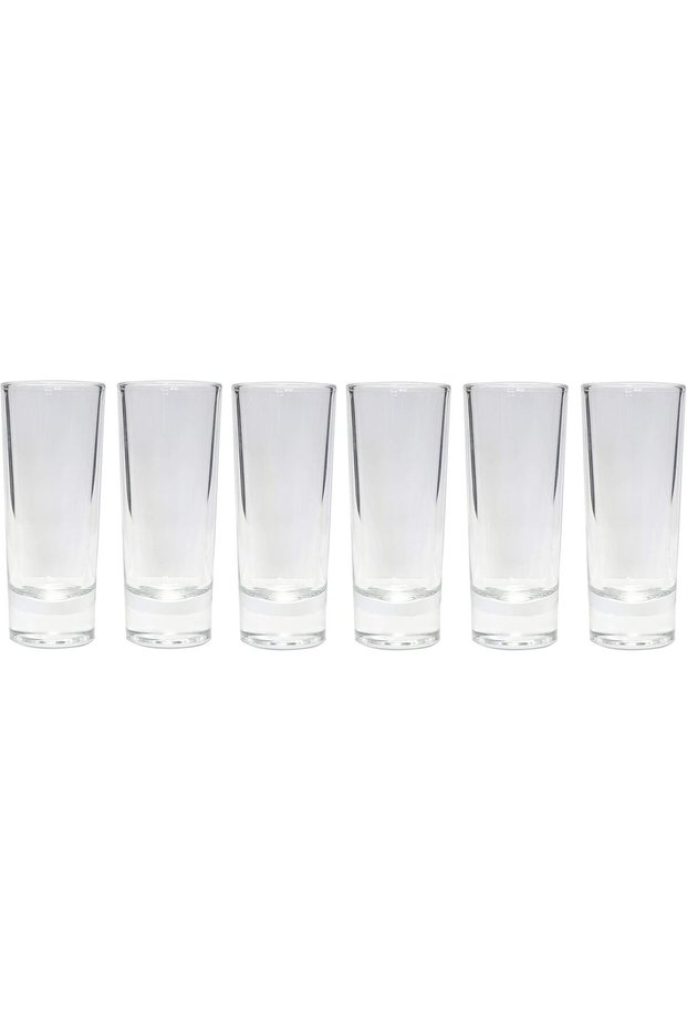 2 Ounce Tall Shot Glass for Tequila Vodka-Set of 6 Party Shot Glasses Tall Cocktail Glasses Drinking Glass Party Shot Glasses