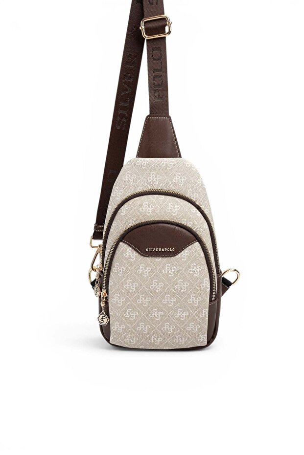 Stone - Brown Monogram Women's Body Bag Sp959