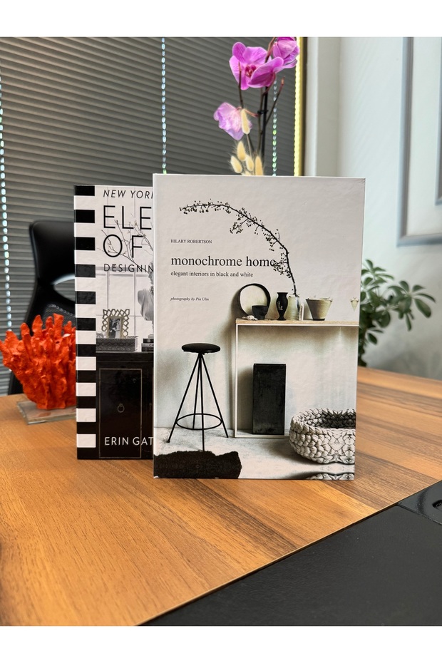 Elements Mono 2-Piece Book Decorative Box