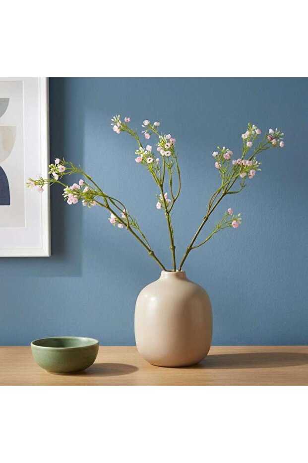 Artificial Gypsophila Single Stem H63cm - Green
