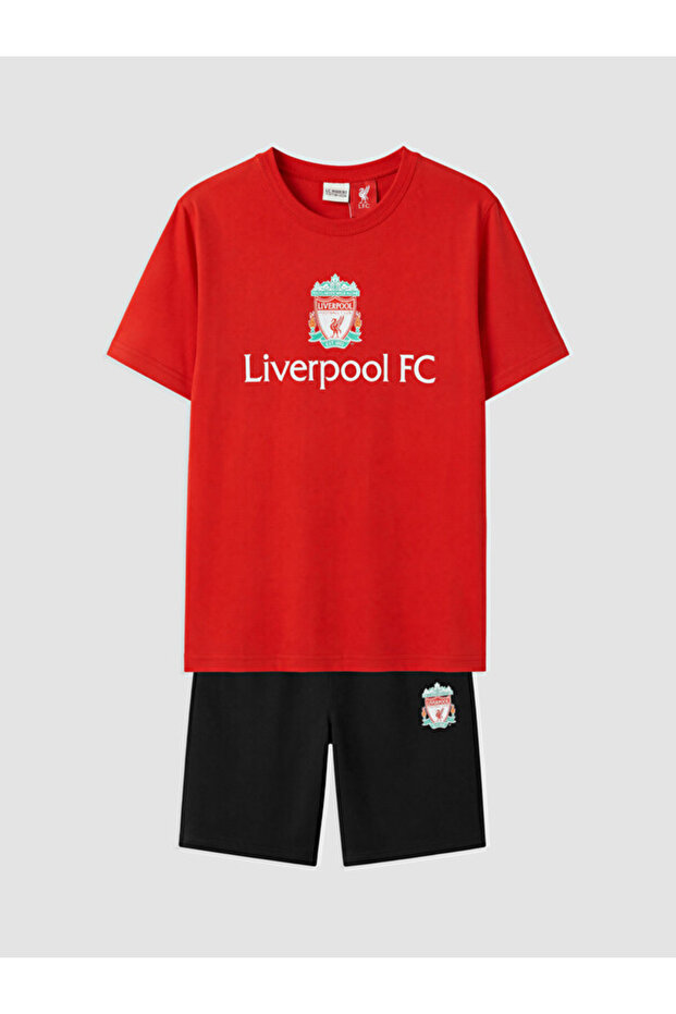 طقم شورتات للأولاد مطبوع عليه Liverpool من UZG STORE لمحبي الأناقة